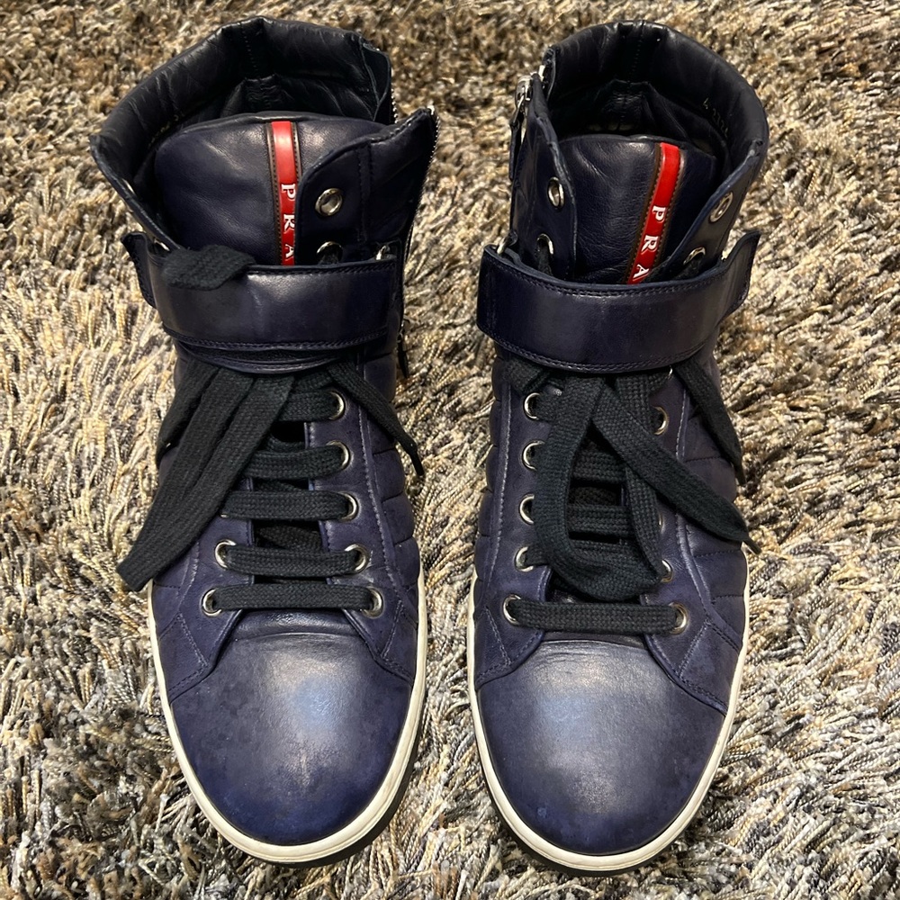 Prada Men Leather high-top sneaker 9